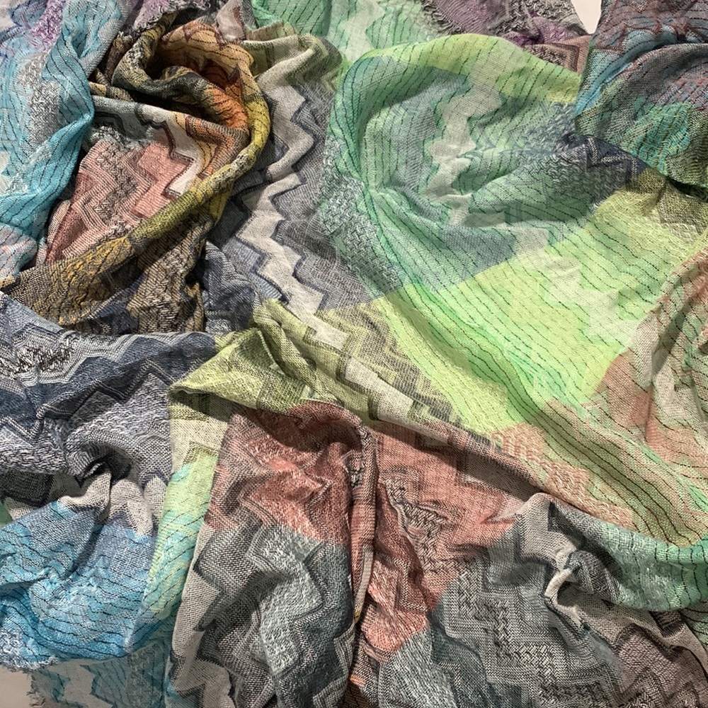 Woven Heart Oversized Scarf/Wrap